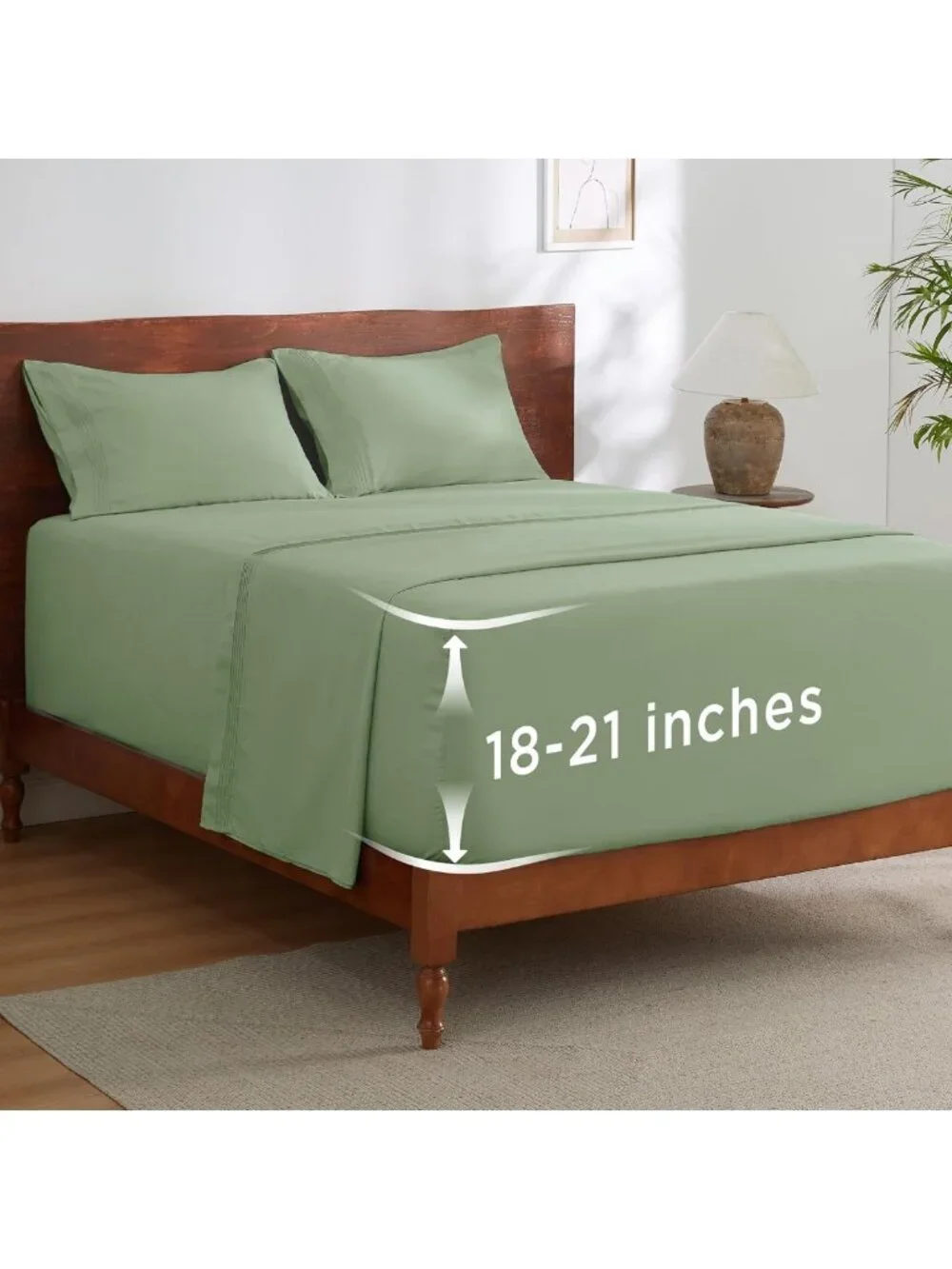 Deep Pocket Queen Sheet Set - Fits Mattresses Up to 21